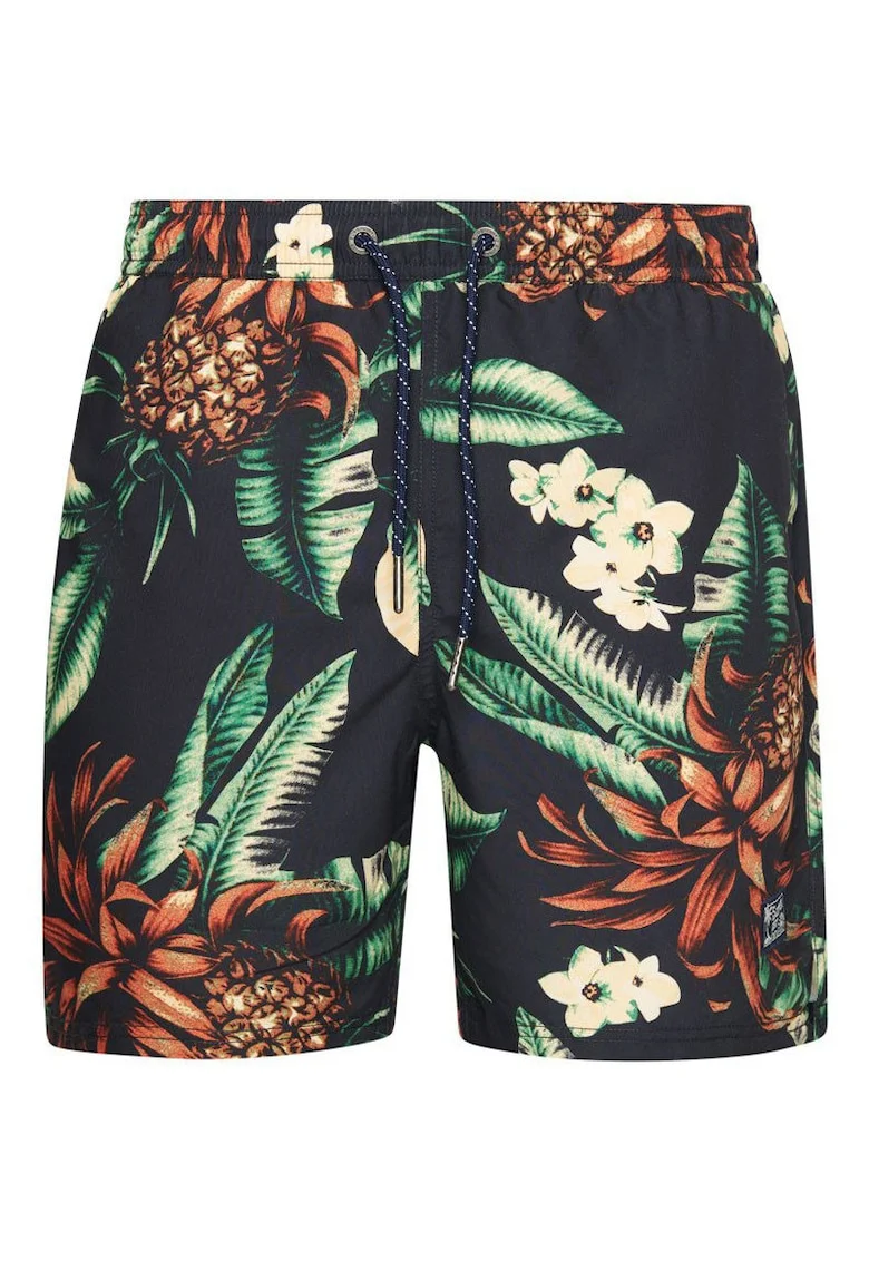 Pantaloni scurti de baie barbati Superdry, vintage, multicolor