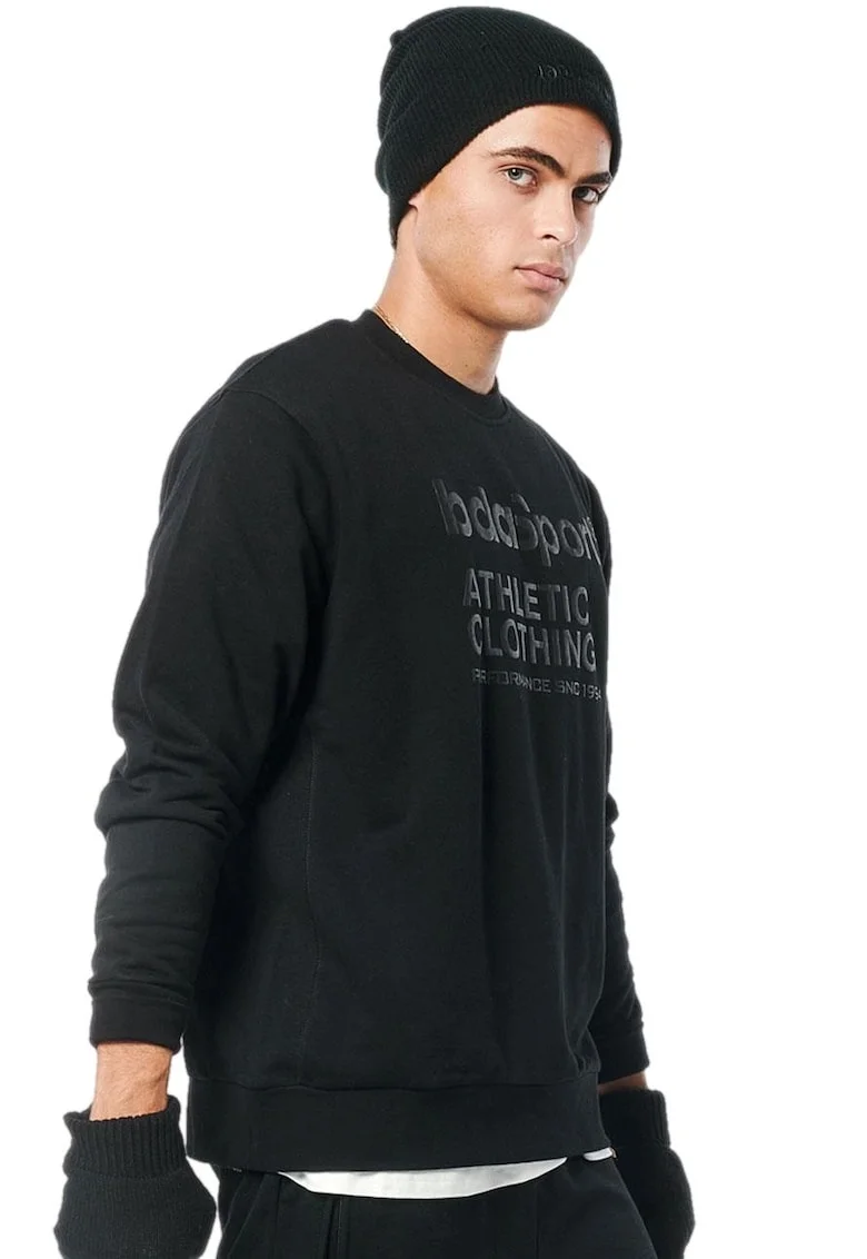Bluza pentru barbati,  Bumbac/Poliester, Negru,