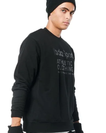 Bluza pentru barbati,  Bumbac/Poliester, Negru,