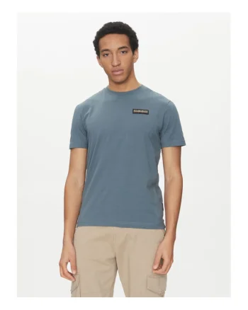 Tricou barbati,  305103109, Bumbac, Albastru, Albastru