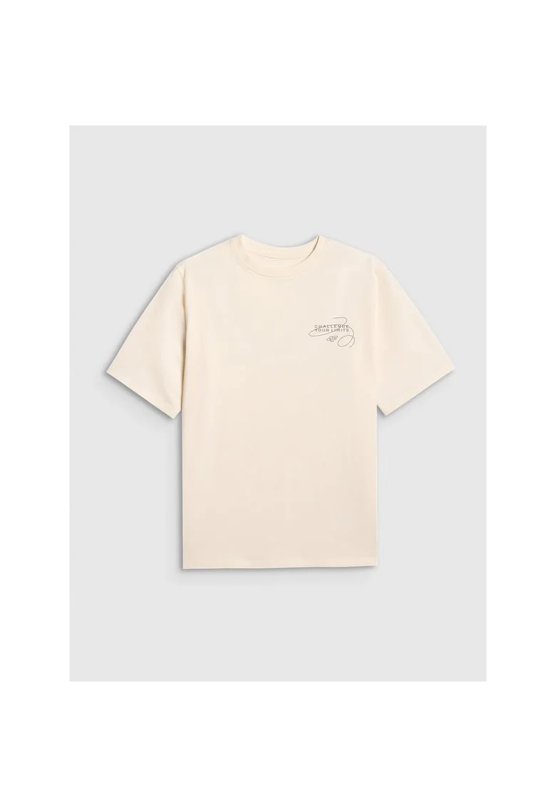 Tricou copii  alb din bumbac, Alb