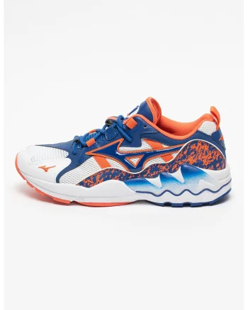Pantofi sport cu garnituri de piele ecologica Wave Rider 1 5446541, Portocaliu mandarina/Albastru royal/Alb optic