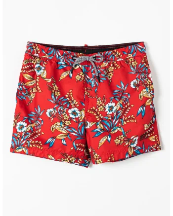 Pantaloni scurti de baie Super 5S Beach Volley, Rosu/Alb/Albastru