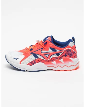 Pantofi sport cu garnituri de piele ecologica Wave Rider 1 5446541, Coral/Alb optic/Bleumarin