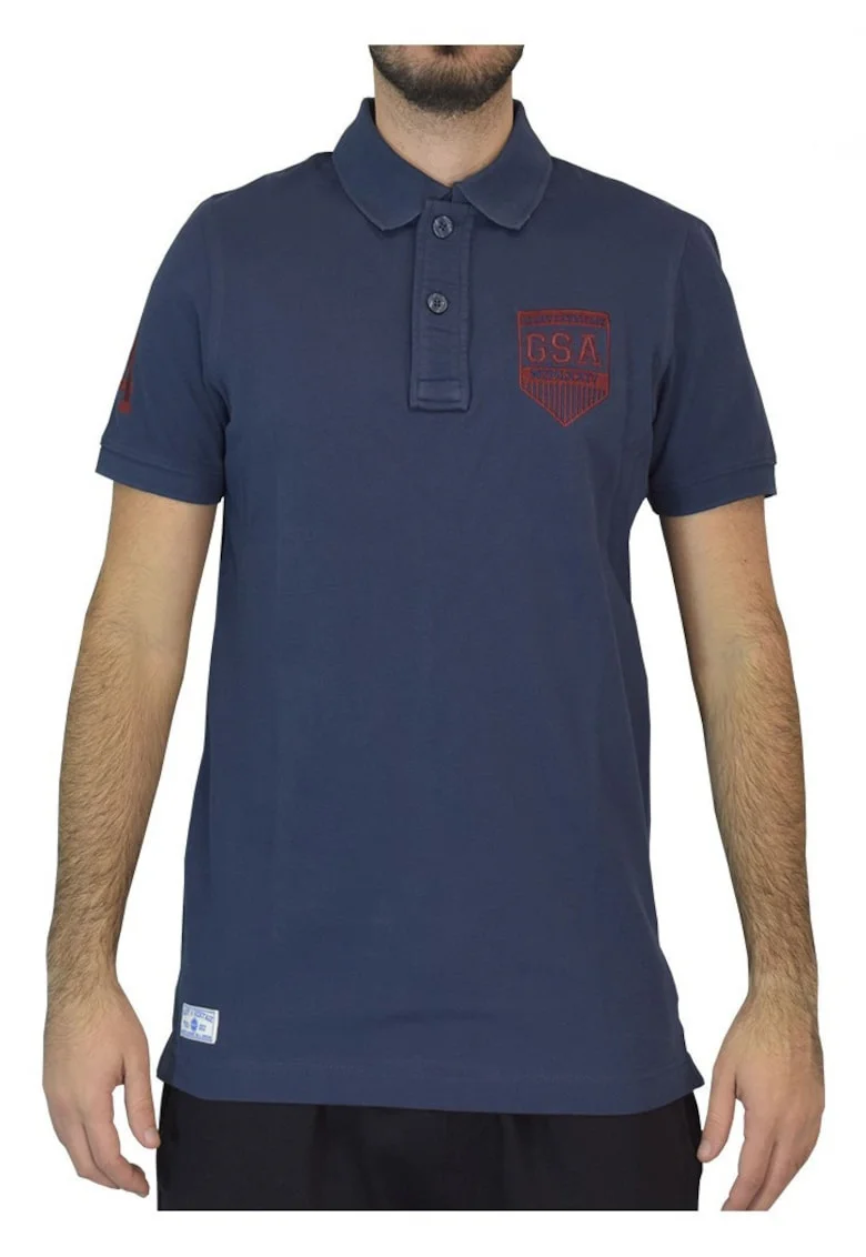 Tricou polo barbati  maneca scurta, guler, bumbac organic,