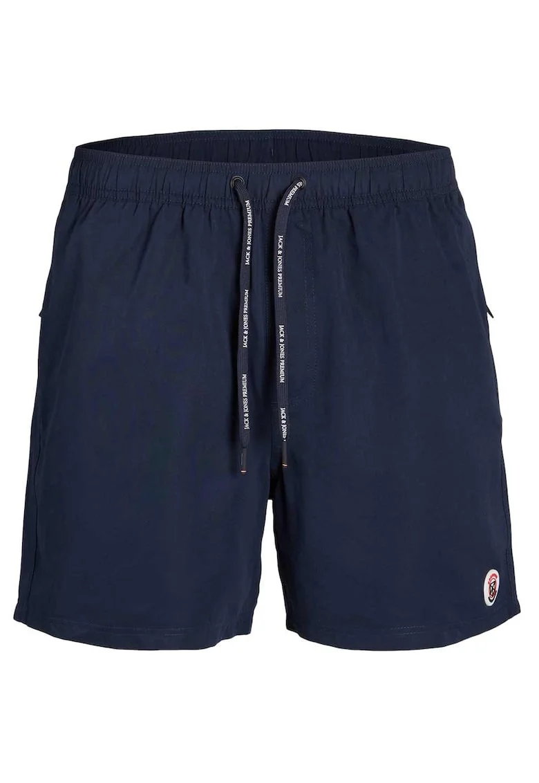 Pantaloni scurti de baie  bleumarin, croiala clasica, din materiale reciclate