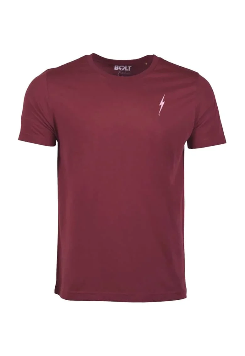 Tricou barbati,  model esential, Eco, culoare visiniu,