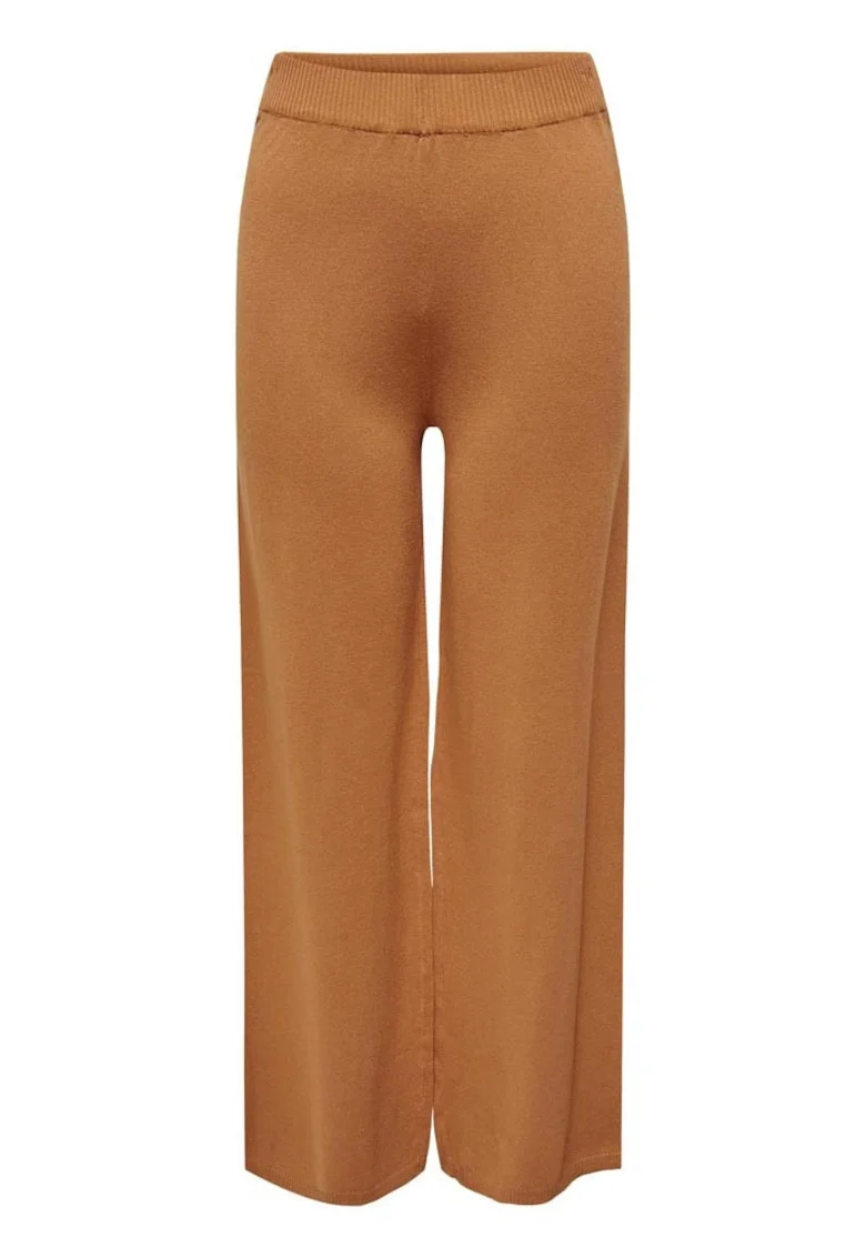Pantaloni dama  maro, viscoza, material confortabil,