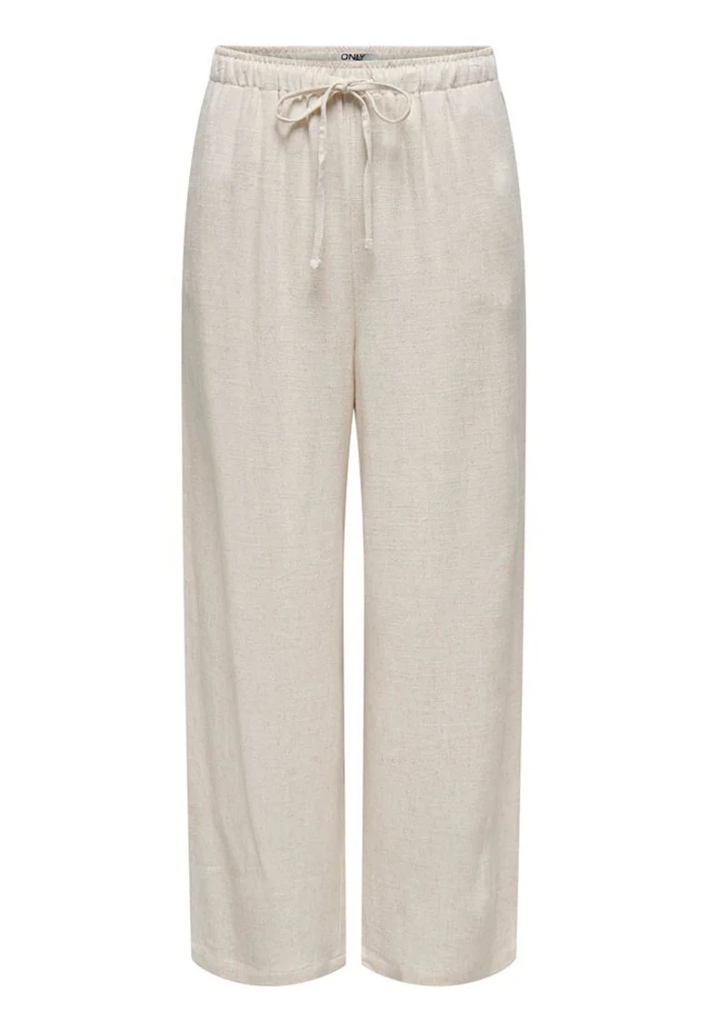 Pantaloni dama  model 15322263, textil, alb