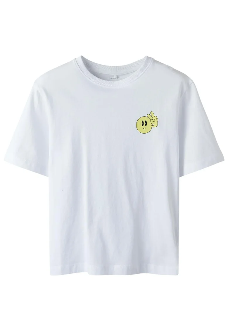Tricou copii  maneca scurta, albastru, bumbac organic