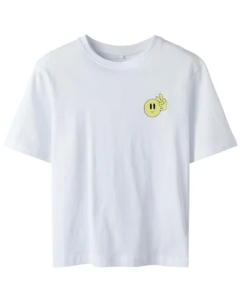 Tricou copii  maneca scurta, albastru, bumbac organic