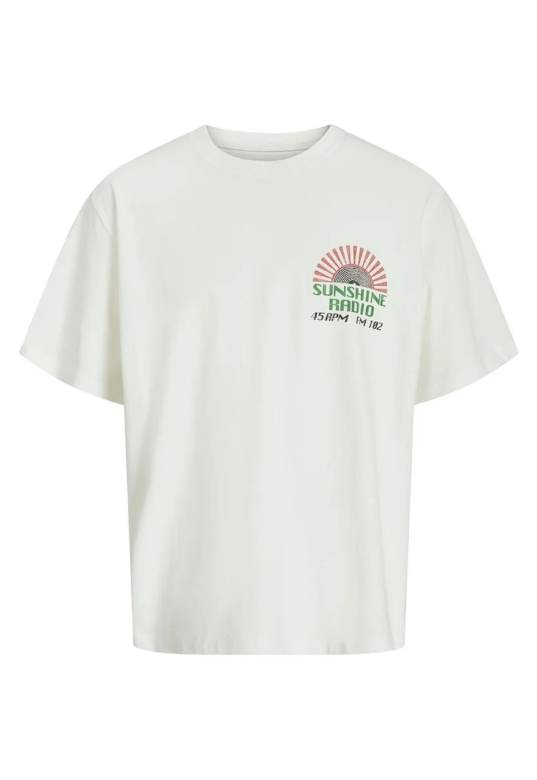 Tricou barbati,  maneca scurta, bumbac, ecru