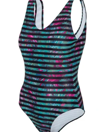 Costum de baie dama  multicolor, poliester si elastan