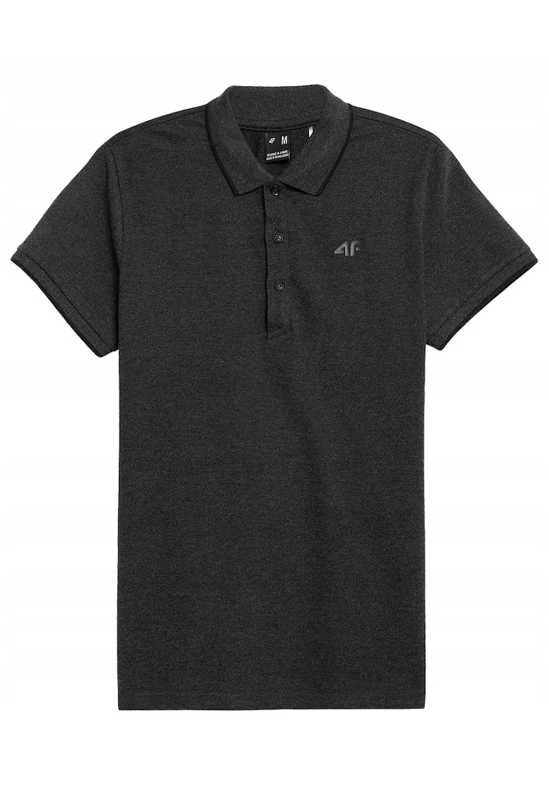 Tricou polo pentru barbati,  TSM357, Bumbac/Poliester, Gri, Gri