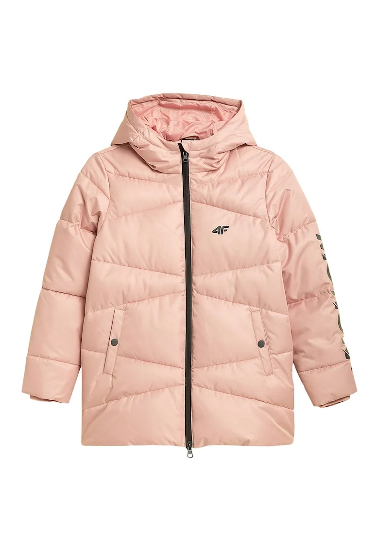Jacheta copii  roz, membrana NeoDry, tehnologie 4FWarm, poliester,