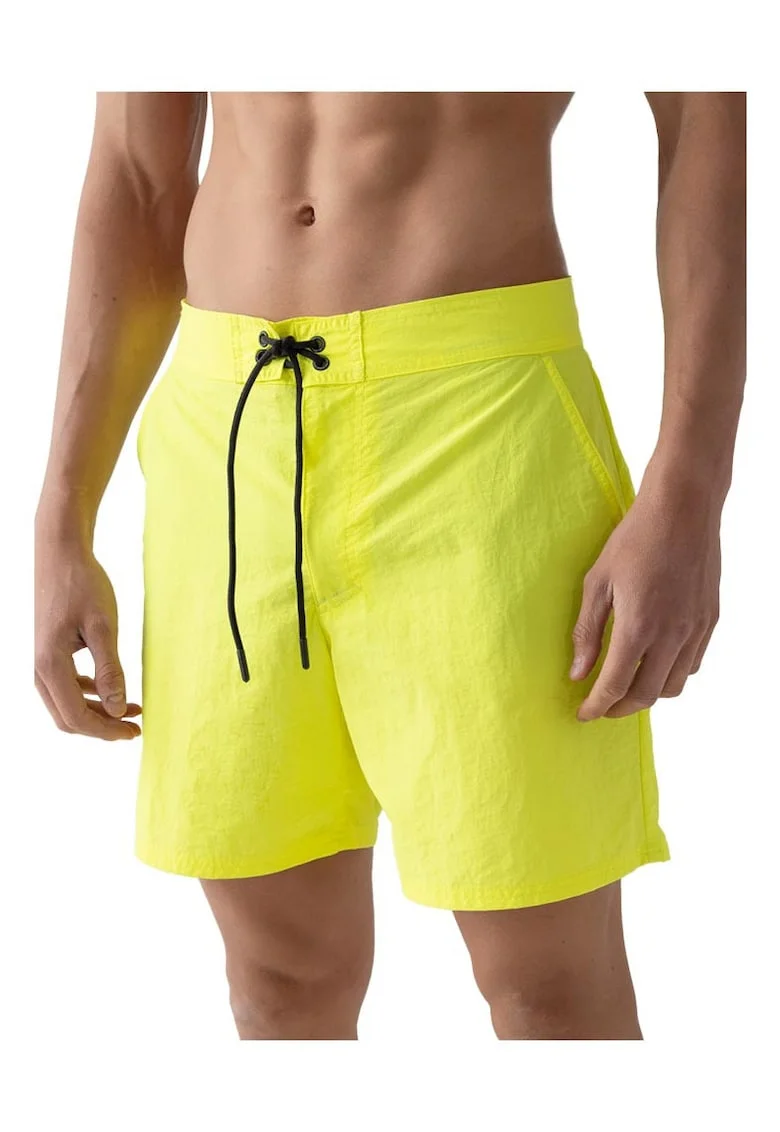Costum de baie  galben, talie reglabila, 100% poliamida