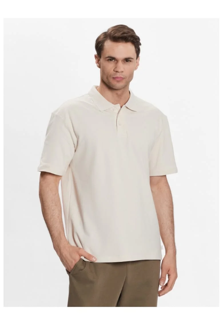 Tricou polo barbati,  302735419, Bumbac, Ecru