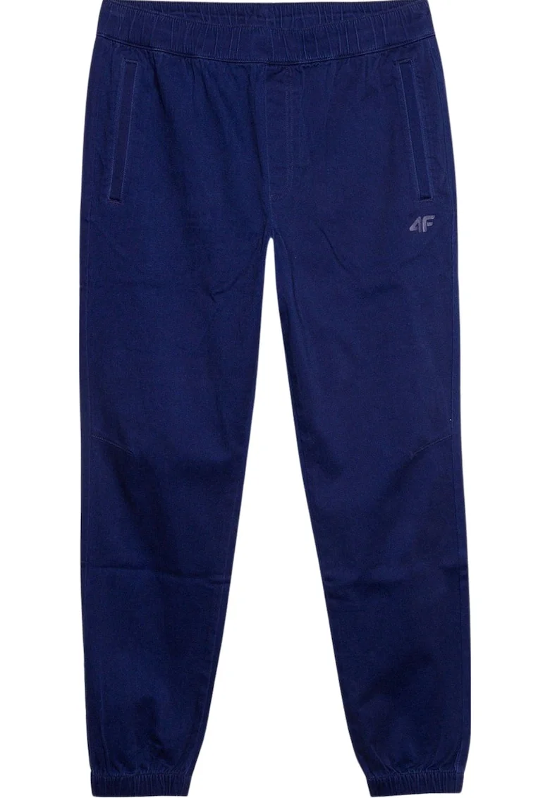 Pantaloni sport barbati  M646-31S, jogger, bumbac, bleumarin, Bleumarin