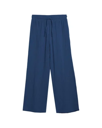 Pantaloni dama OTHSS23TTROF184,  Bumbac, Albastru