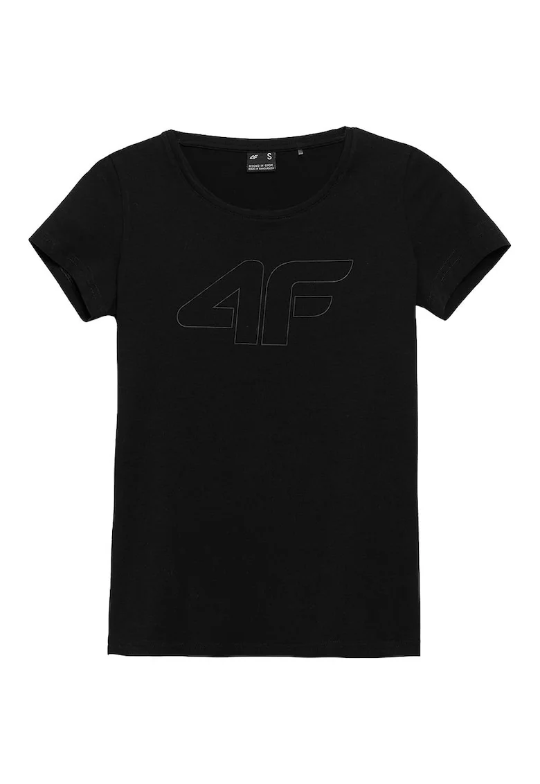 Tricou dama,  Bumbac, Negru, Casual, Negru