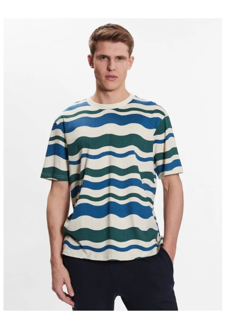 Tricou barbati,  302735235, Bumbac, Multicolor