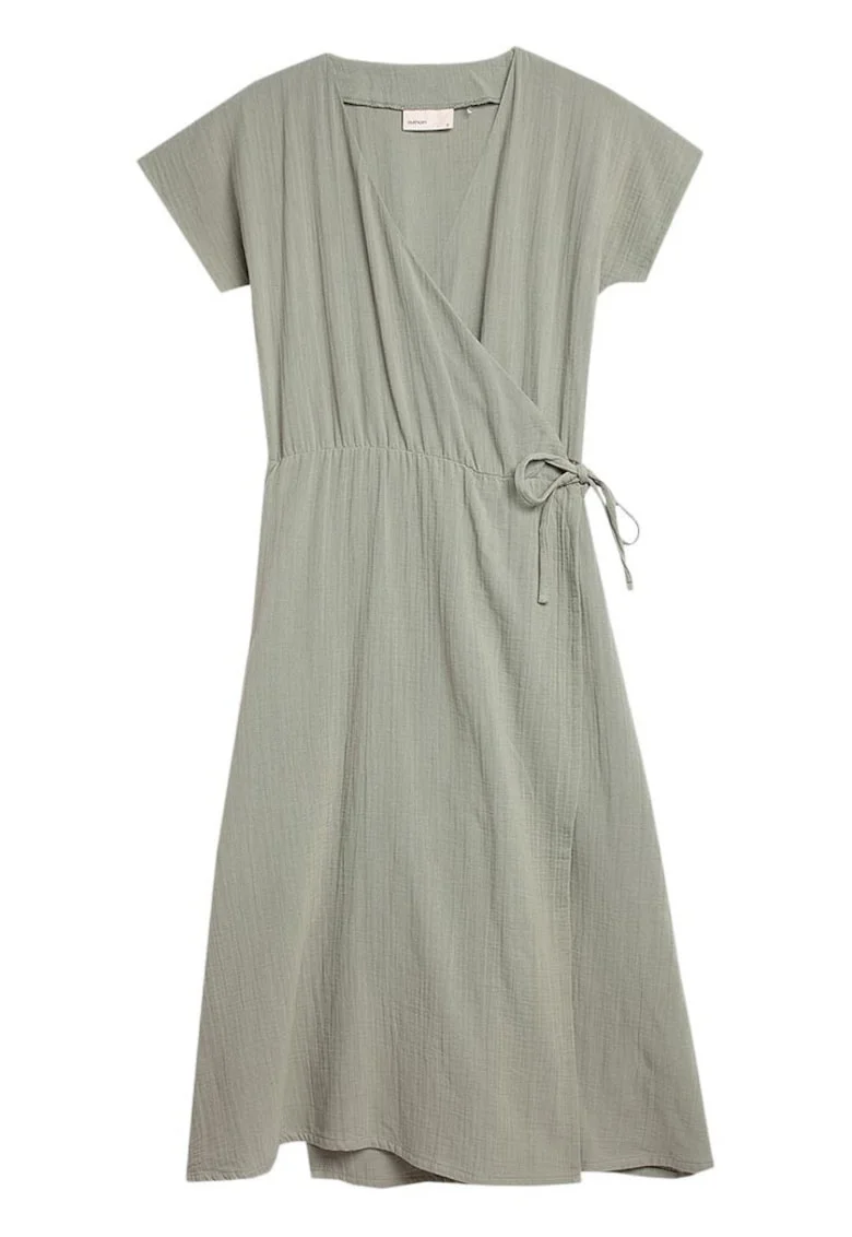 Rochie  bumbac, Kaki