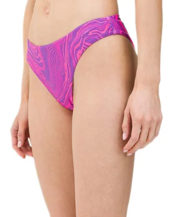 Costum de baie dama,  bikini, croiala slim, roz, poliamida/elastan
