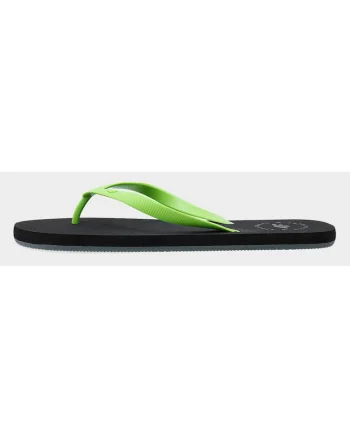 Slapi barbati  verde, curele de cauciuc, talpa moale
