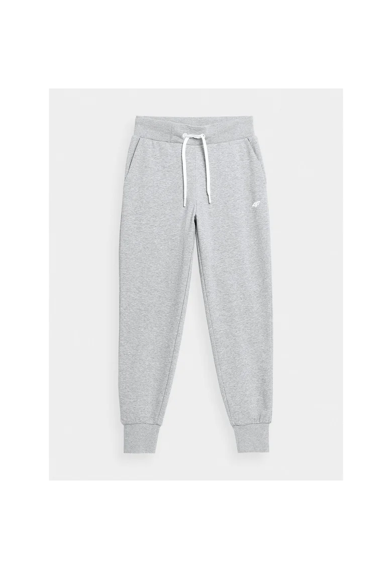 Pantaloni sport dama,  302881406, Bumbac, Gri