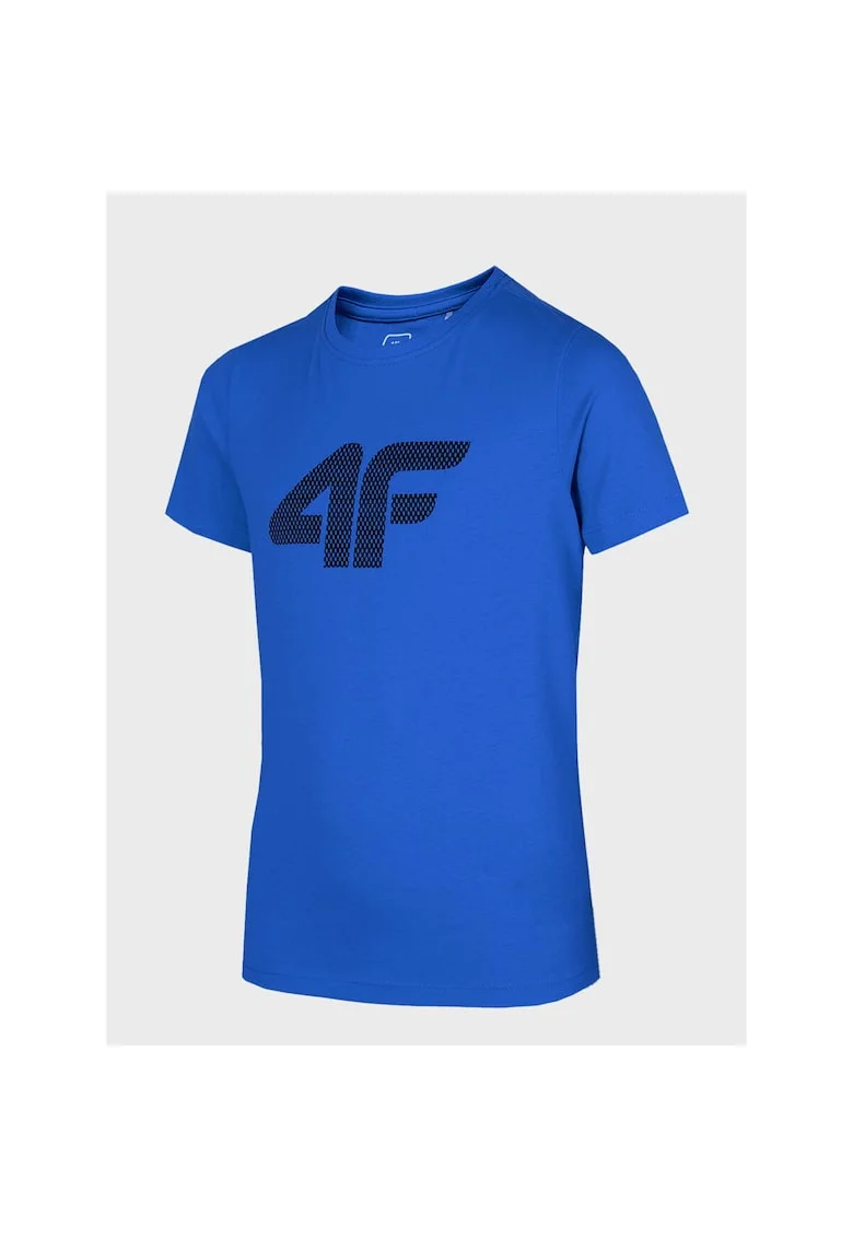 Tricou copii  model L24 TTSHM1115, albastru, bumbac, croiala regulata, imprimeu la moda
