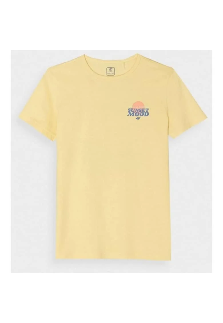 Tricou pentru copii,  bumbac, galben