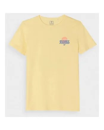 Tricou pentru copii,  bumbac, galben