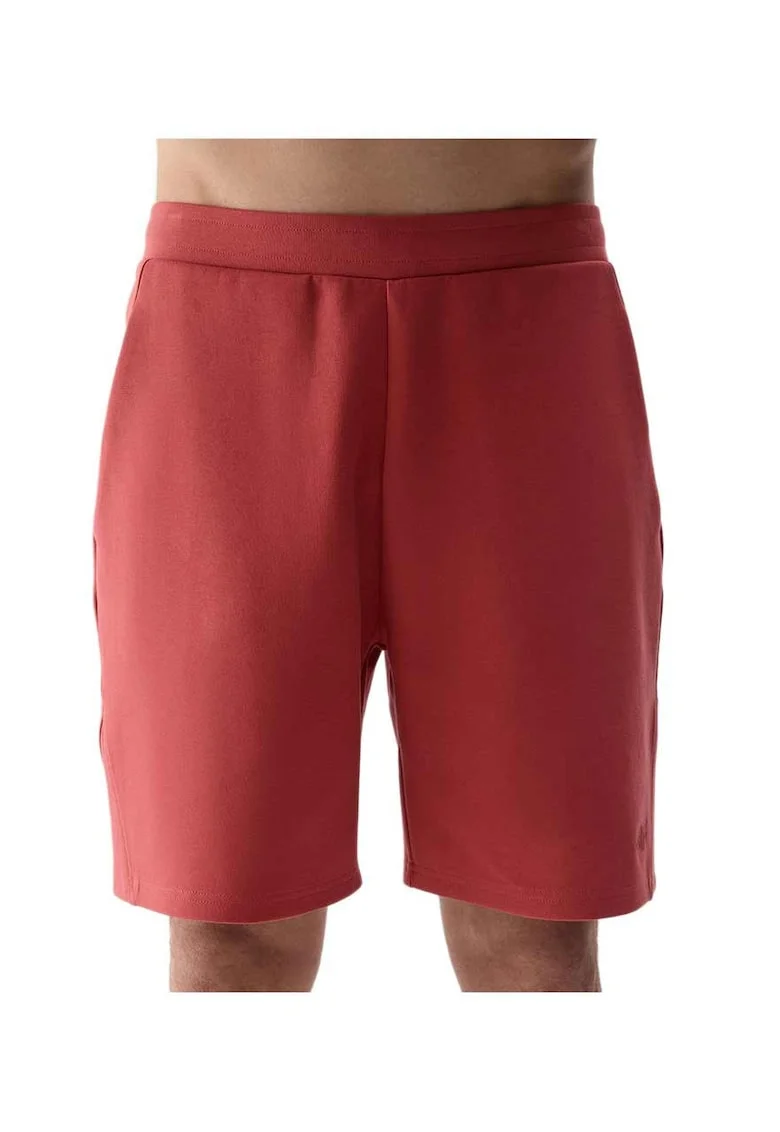 Pantaloni scurti barbati  croiala regulata, rosu, bumbac/poliester/elastan