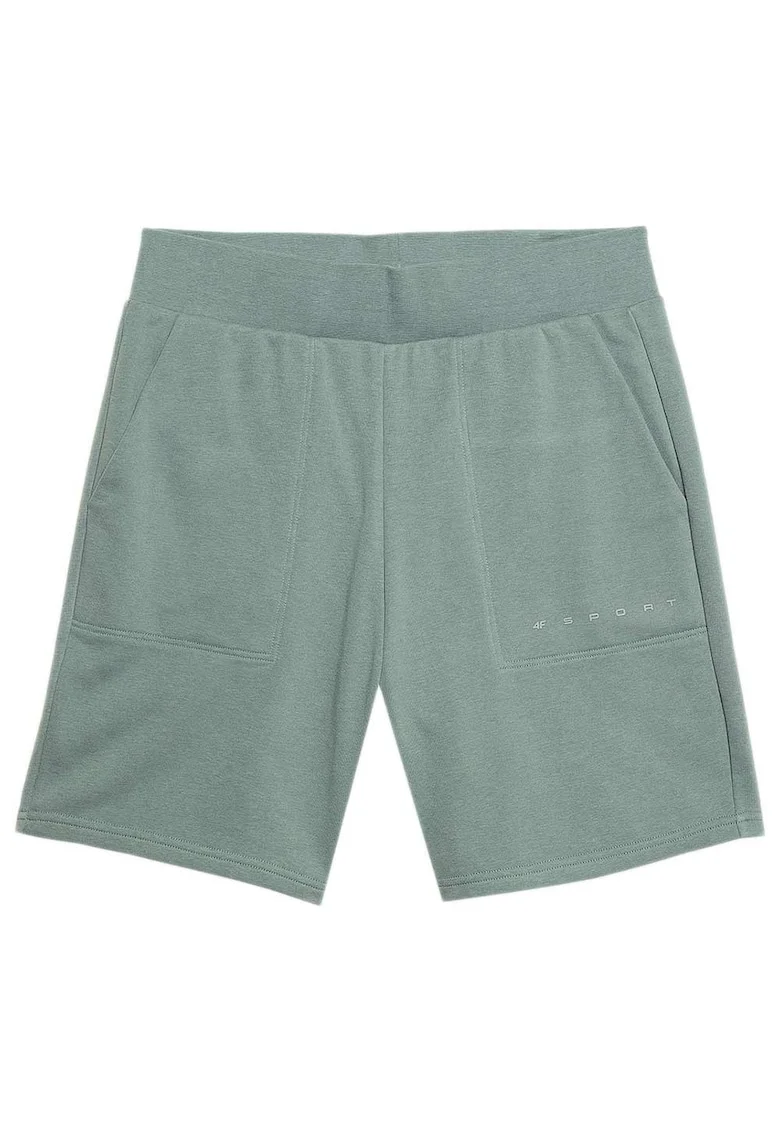Pantaloni scurti  barbati, doua buzunare laterale, bumbac/poliester, Verde
