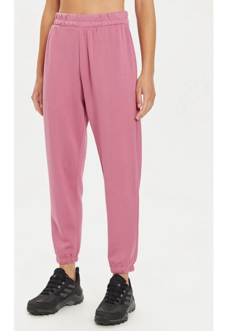 Pantaloni dama,  303942731, Modal/Poliester, Roz, Roz