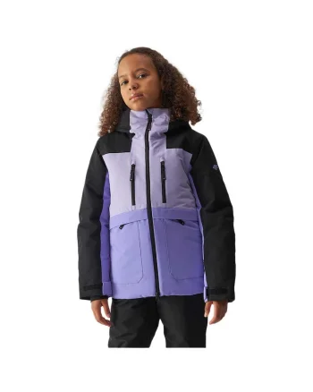 Jacheta pentru fete  multicolor, impermeabila, cu sistem Grow-Up, din poliester