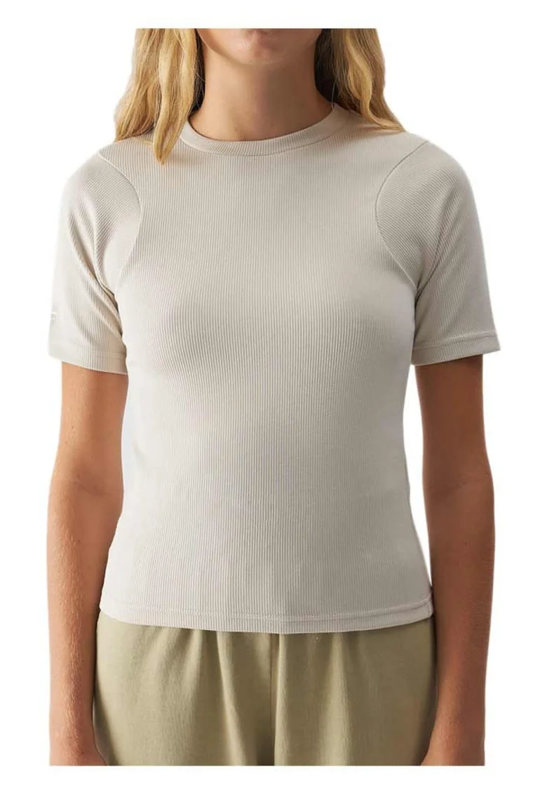 Tricou dama  mulat, poliester/modal, alb