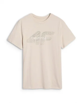 Tricou Barbati  Crem Sportstyle, Bumbac 100%, Regular Fit, Marimi S-3XL, Sezon SS25