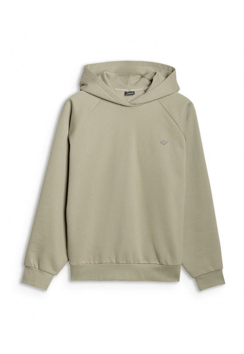 Hanorac Gluga Unisex  Bumbac, Olive Moss Yellow, Sportstyle, Verde