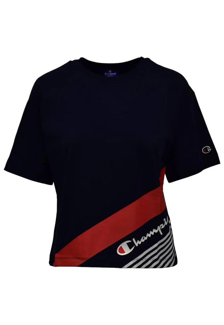 Tricou dama,  maneca scurta, neagra, bumbac,