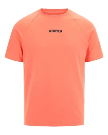 Tricou barbati,  scurt, portocaliu, bumbac,