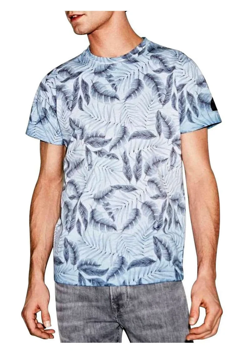 Tricou =barbati  albastru, bumbac