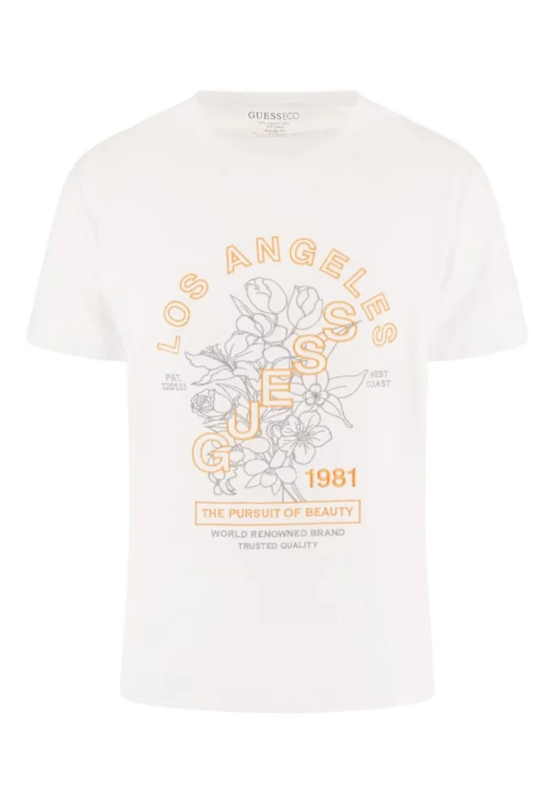 Tricou barbat,  Flower Embro Tee, maneca scurta, bumbac,