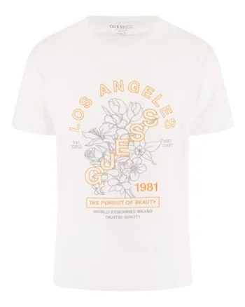 Tricou barbat,  Flower Embro Tee, maneca scurta, bumbac,