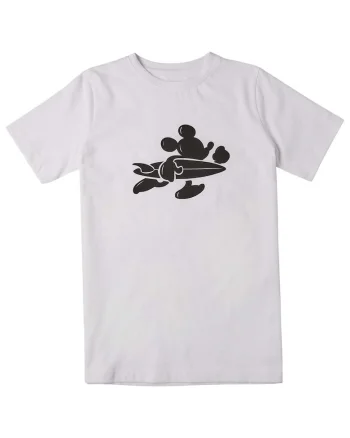 Tricou copii  croiala regulata, decolteu rotund, alb, bumbac,