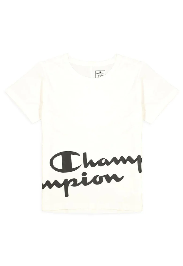 Tricou dama,  maneca scurta, decolteu rotund, bumbac, bej,