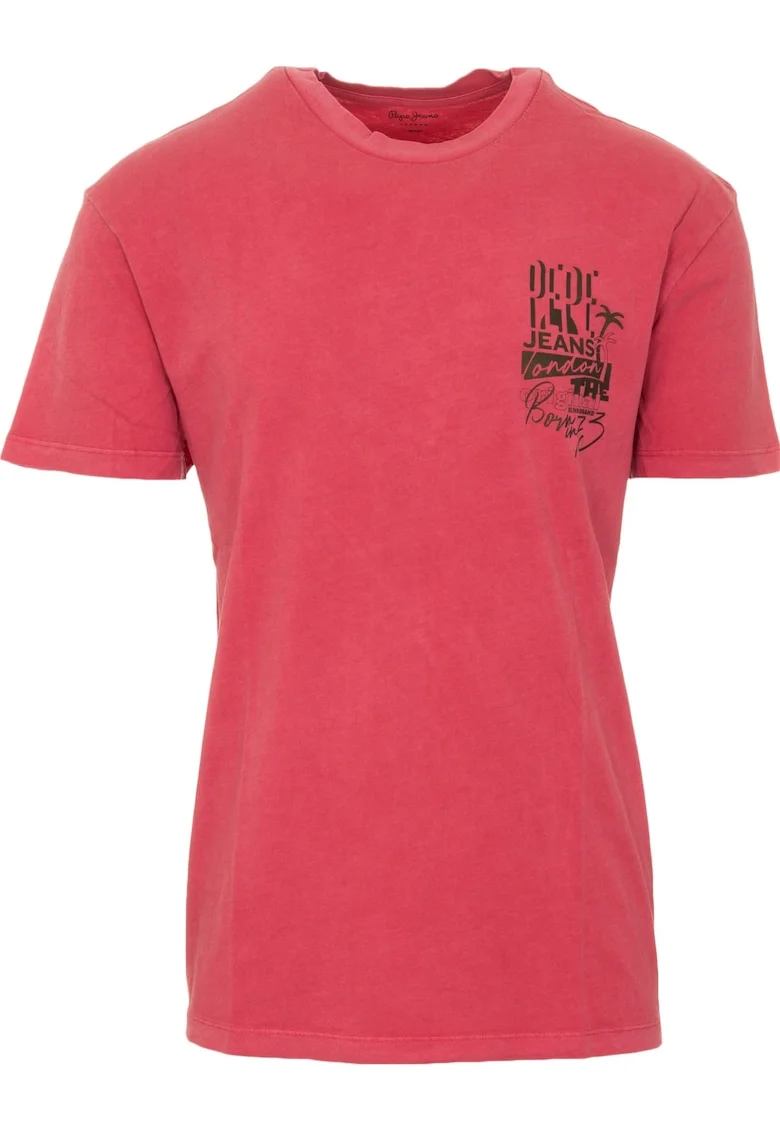 Tricou,  Bumbac, Rosu 545545, Rosu