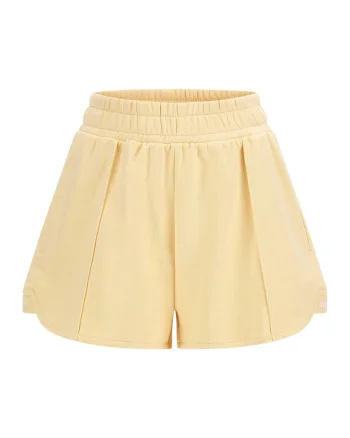Pantaloni scurti dama,  302202270, Bumbac organic, Galben, Galben