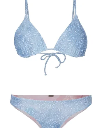 Costum de baie dama  uscare rapida, albastru, Albastru