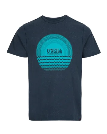 Tricou de bumbac cu imprimeu logo Solar Utility, Bleumarin
